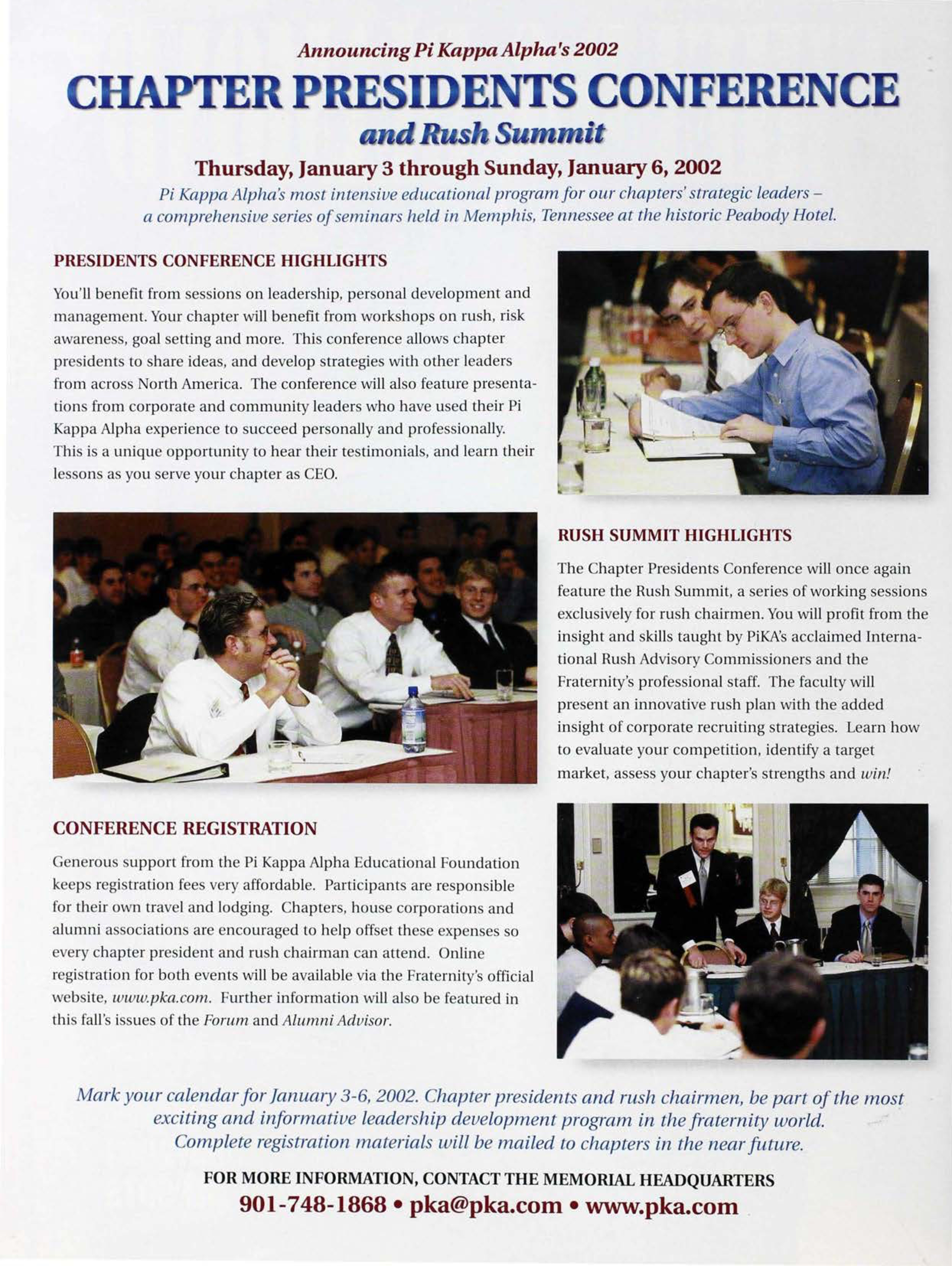 Chapter Presidents Conference and Rush Summit